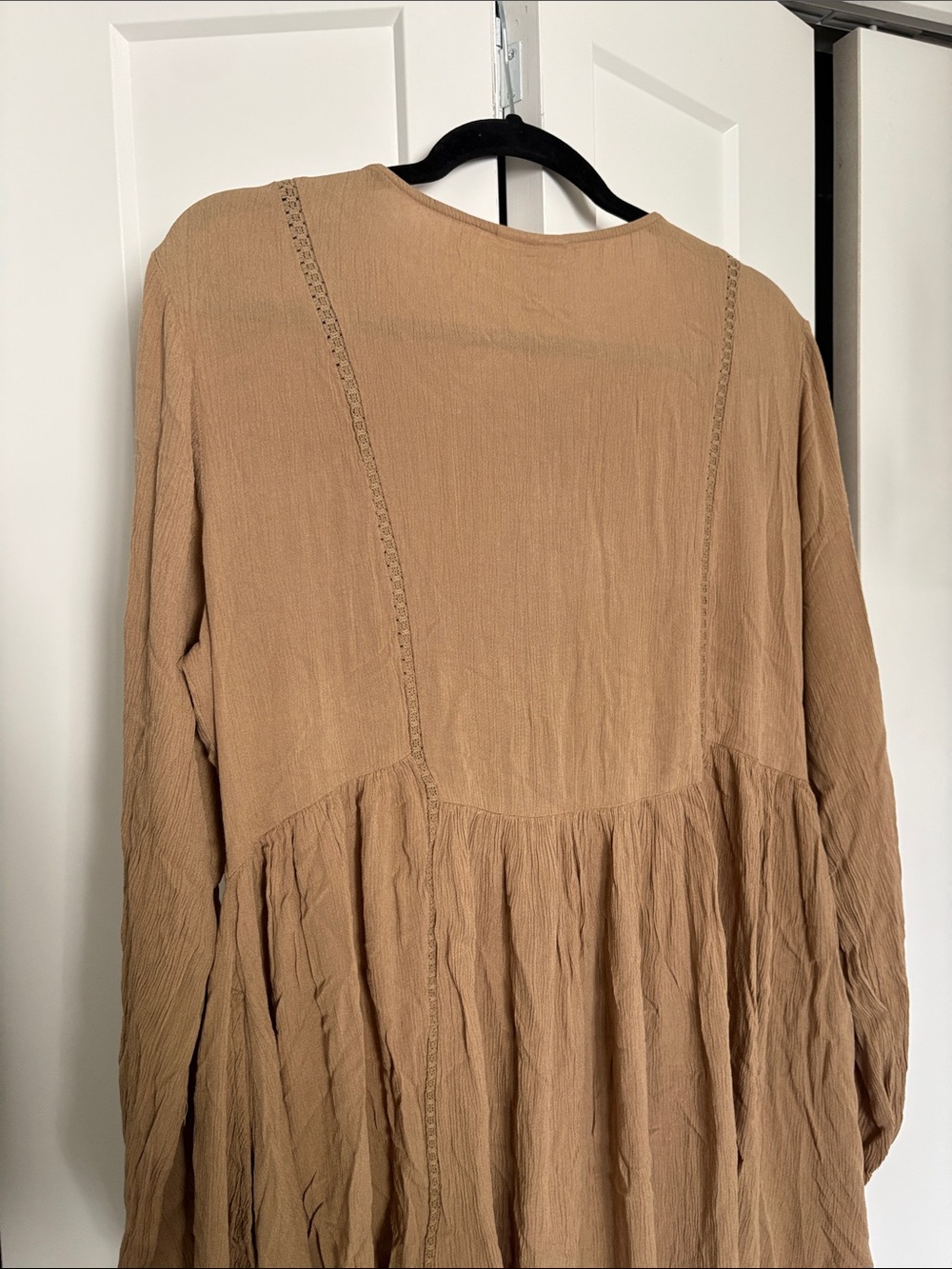 NWT [Bombay Paisley] Boho Embroidered Tassel A-Line Dress in Brown Women’s XL - Picture 10 of 13